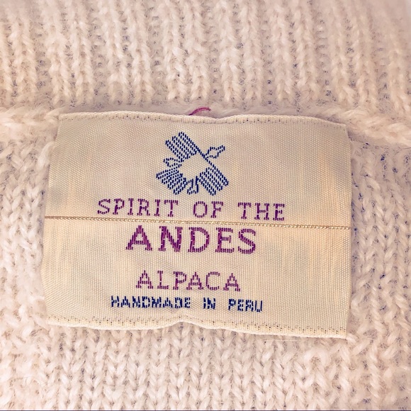 Spirit of the Andes 100% Alpaca Turtleneck Sweater Size M - Picture 10 of 12